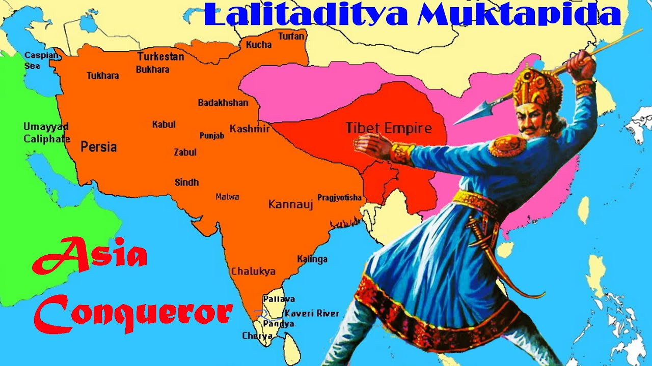 Lalitaditya Muktapida, Hindu Emperor of Kashmir and Asia Conqueror