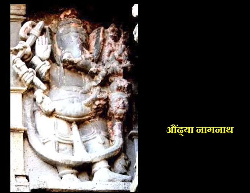 Ganesh idol showcased in devotional setting