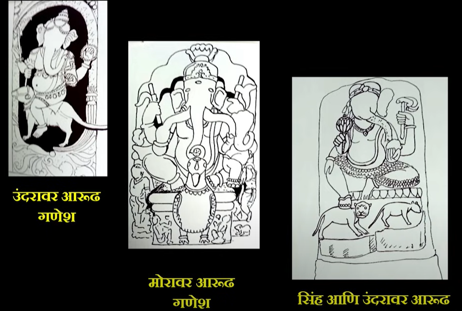 Traditional Lord Ganesha statue during festival