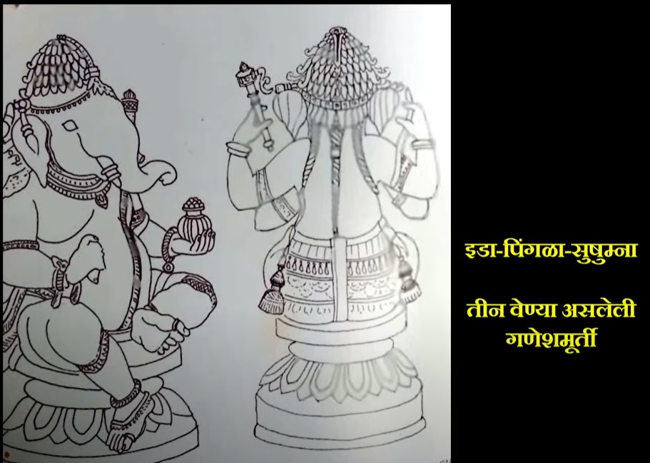 Lord Ganesha idol in traditional artistic style